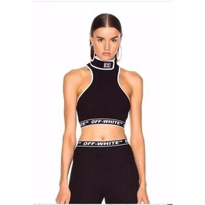 Off-White 2 piece set- leggings and cropped tank top